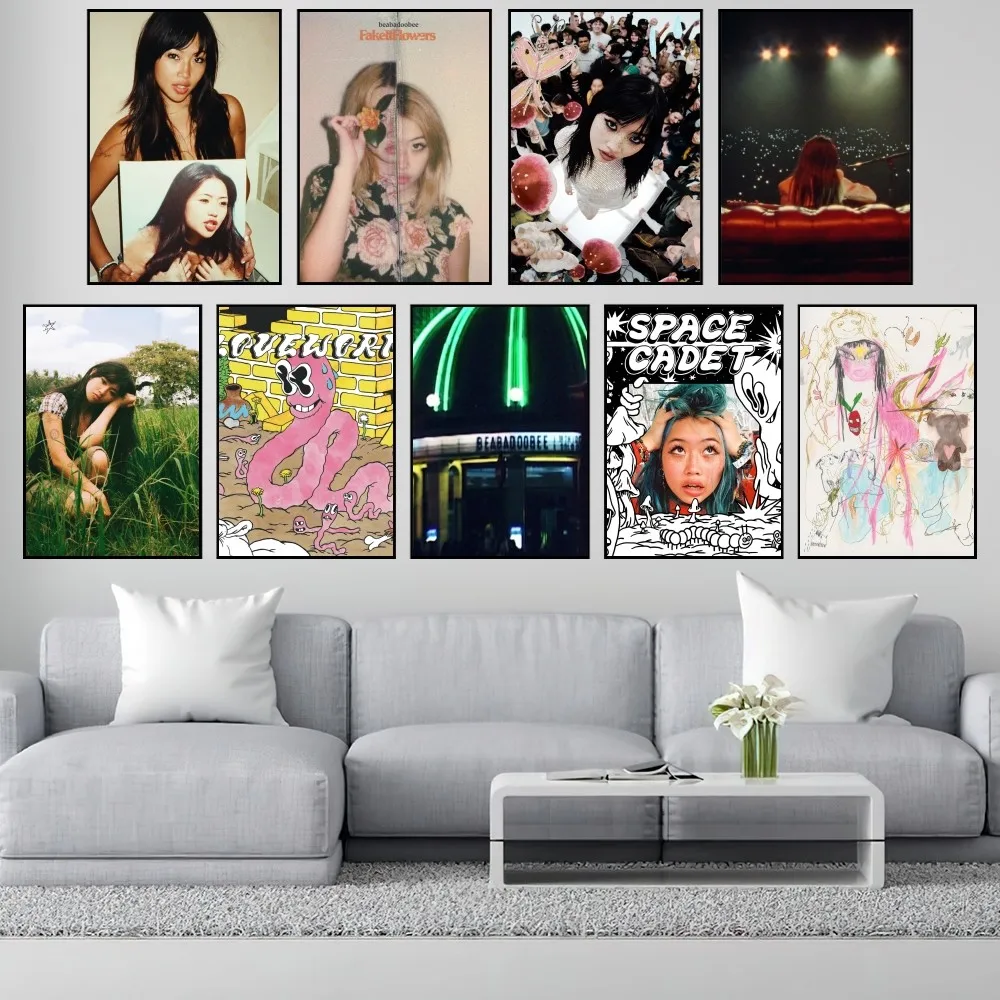 

Singer B-Beabadoobee Tomorrow Moves P Poster Small Living Room Bar Decorate Stickers Wall Office Study Fashion