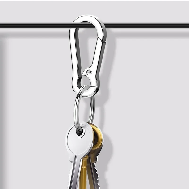 1/5PCS Keychain Gift Car Key Ring Climbing Hook Car Keychain Strong Carabiner Shape Keychain Accessories Vintage Key Chain Ring