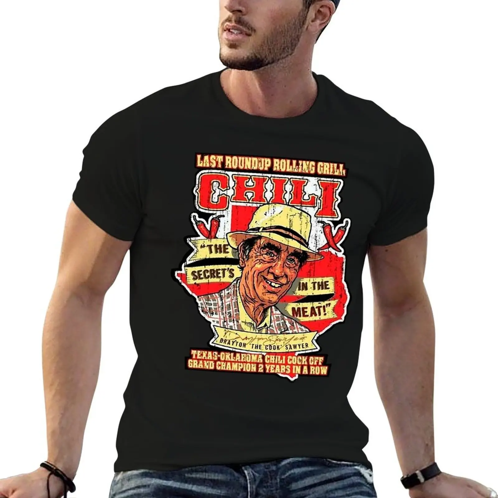 Texas Chili T-Shirt animal prinfor boys quick drying mens big and tall t shirts