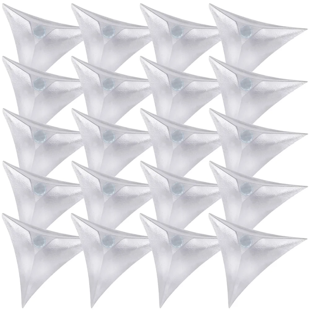 

250pcs Pvc Transparent Dustproof Triangle Edges For Cabinet Drawer Inner Protector Furniture Edge Dust Guard Pvc Triangle Corner