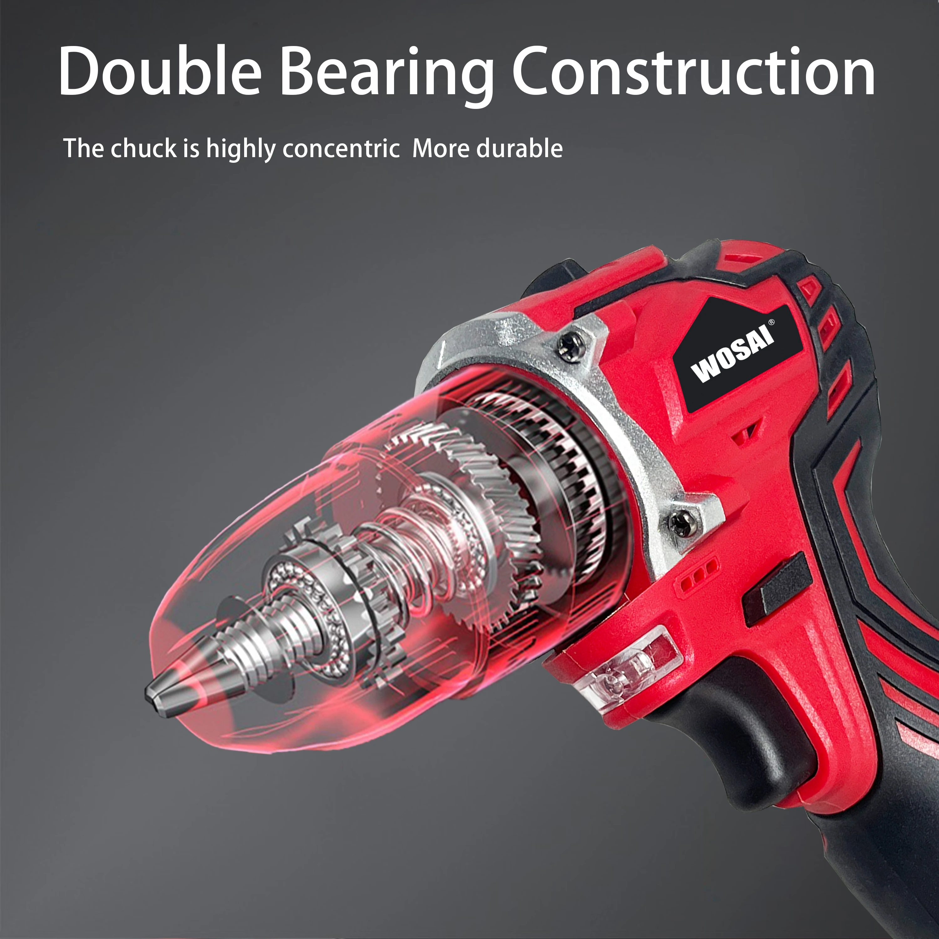 WOSAI power drills electric Electric Drill Reverse Forward Switch Electric Drill Cordless Drill 16v,45nm,3/8\