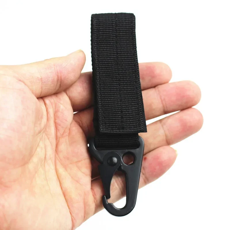 Tactical Water Bottle Carabiner Clip Backpack Hooks Olecranon Molle Hook Survival EDC Keychain Clasp Tool Accessories