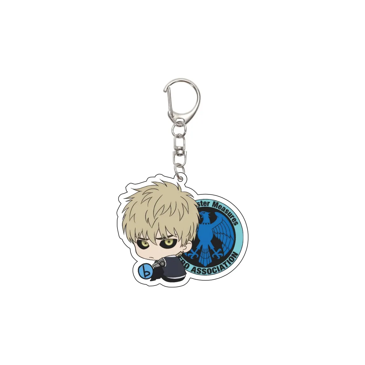 55MM Anime ONE PUNCH MAN Keychain Saitama/Genos/BLAST/Tatsumaki Key Chain Acrylic Model Plate Christmas Gifts - view 5