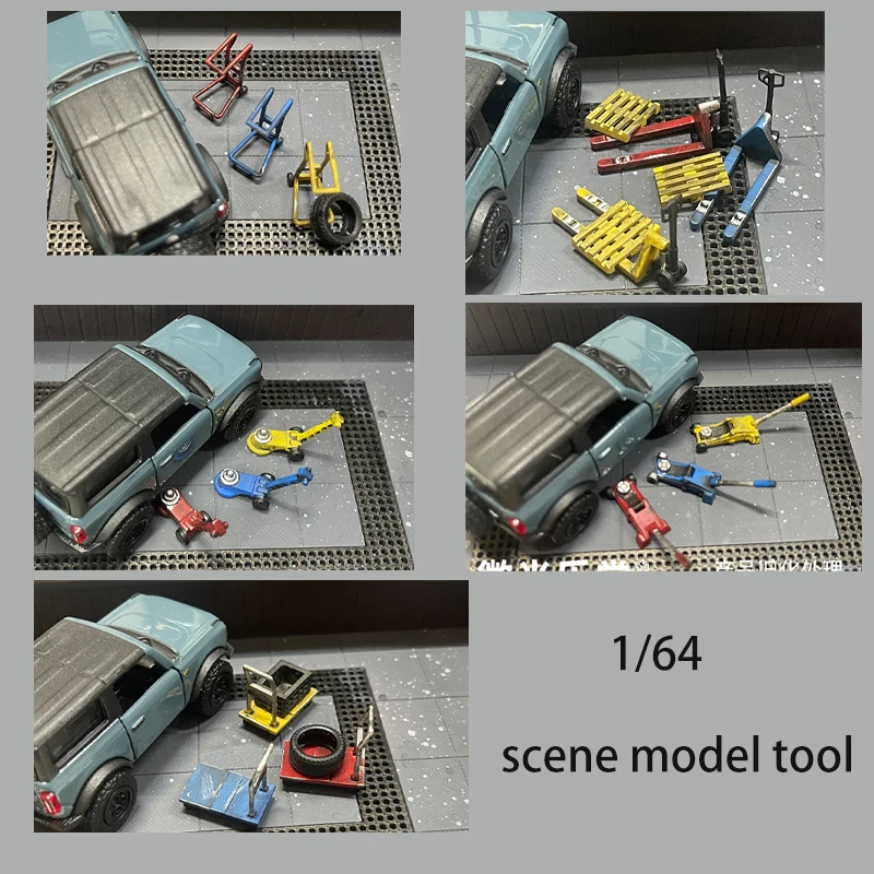 

1/64 домкрат прицеп для зачистки шин кран модель сцена песок украшения стола