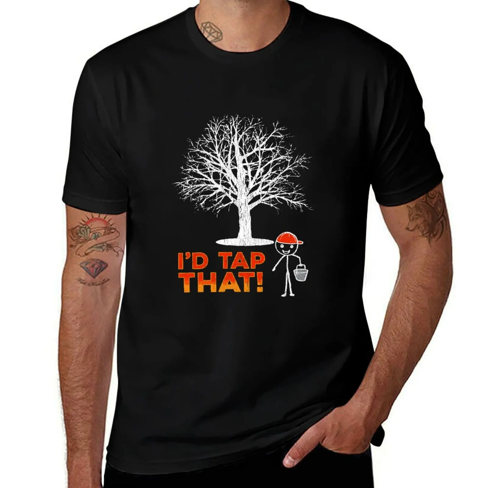 Maple Syrup Shirts I'D Tap That Sweater Vermont T-Shirt Active Wear Sports for Men T-Shirt