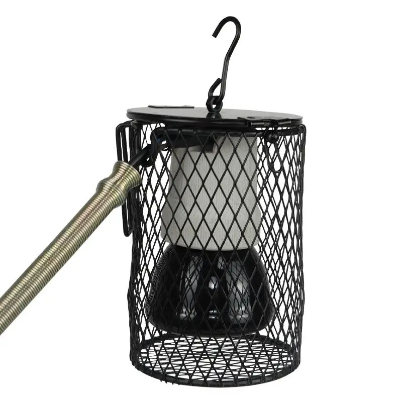 Insulating lamp, mesh cover, bird cage, matte ceramic, anti scald and anti bite heating pet heating lamp