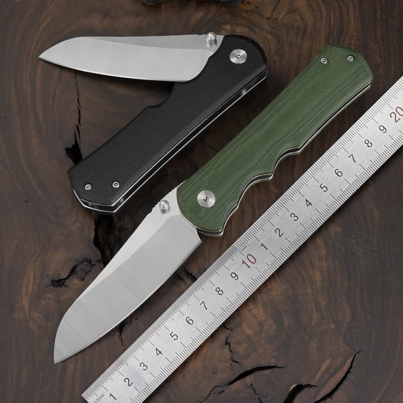 

New Outdoor Camping Folding Knife G2 Blade G10 Handle Pocket Survival Tactical Hunting Utility Fruit Fipper Knives CED Tools