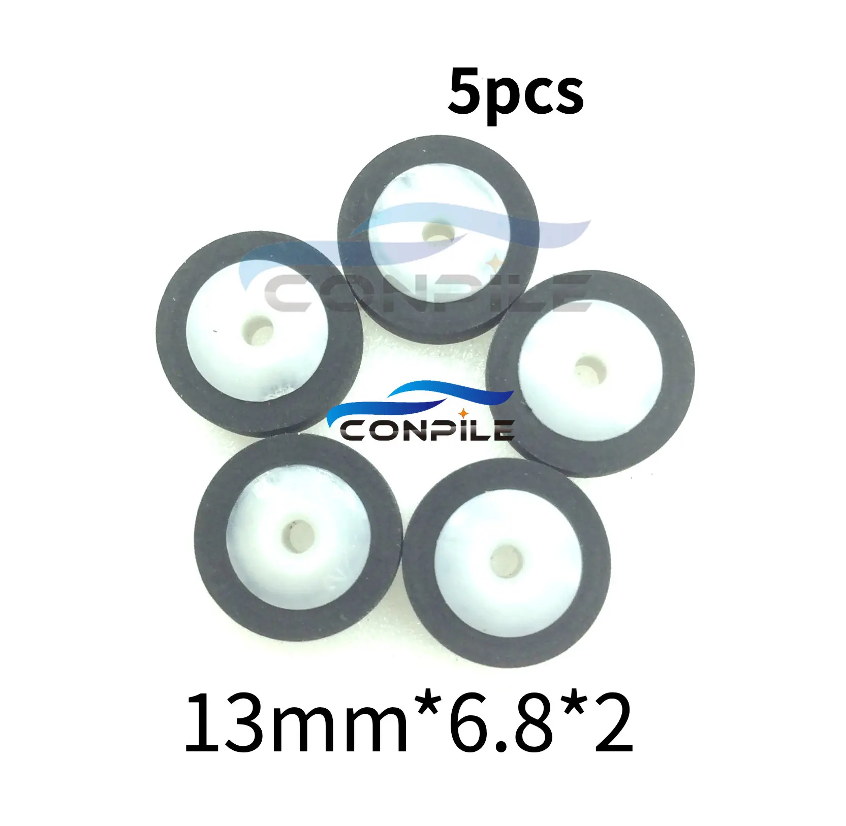 

5pc 13mm*6.8*2 vintage pinch roller for audio tape recorder cassette deck Stereo