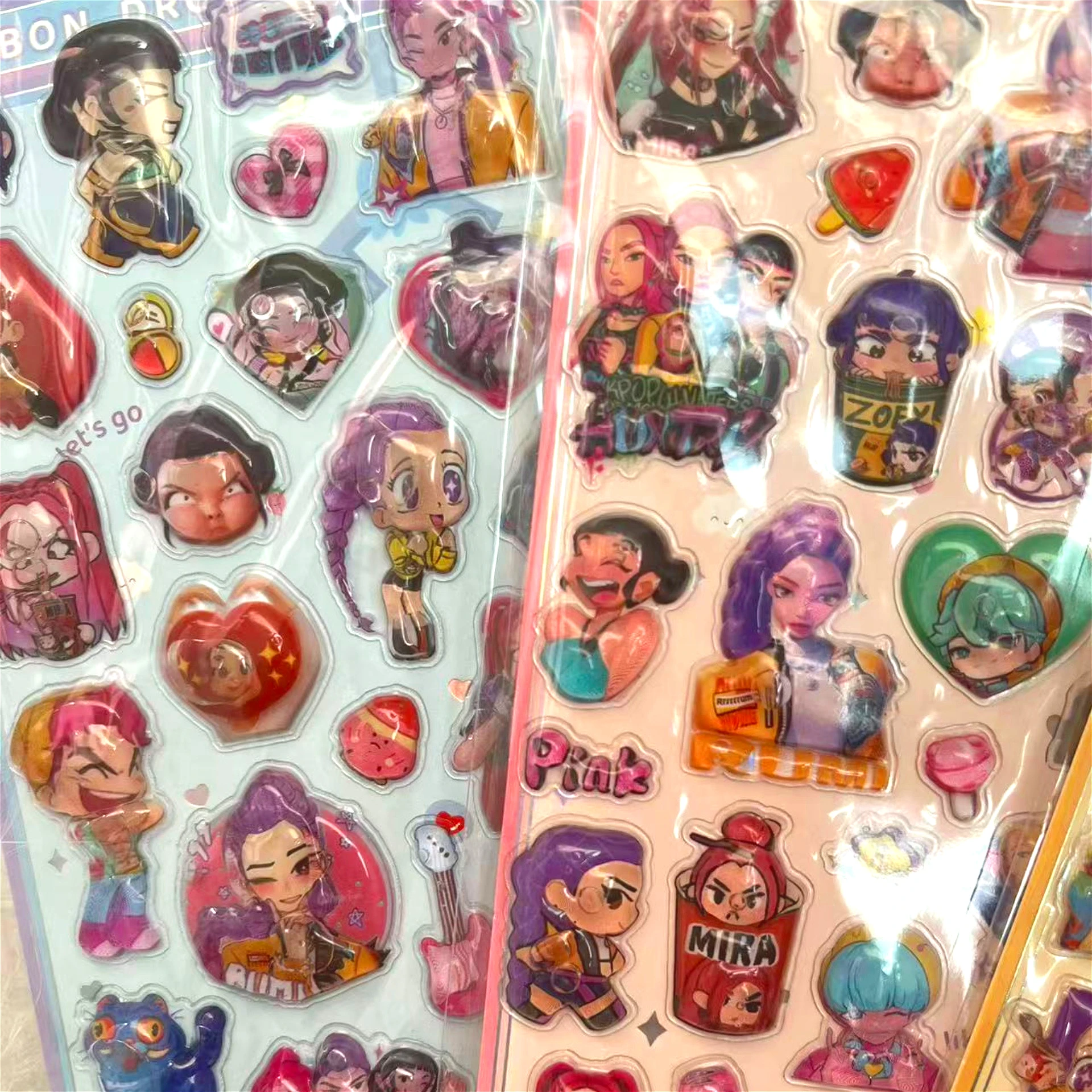 Zootopia Adesivi in cristallo stereoscopico con cartoni animati 3D in rilievo - Adesivi decorativi per cancelleria per bambini