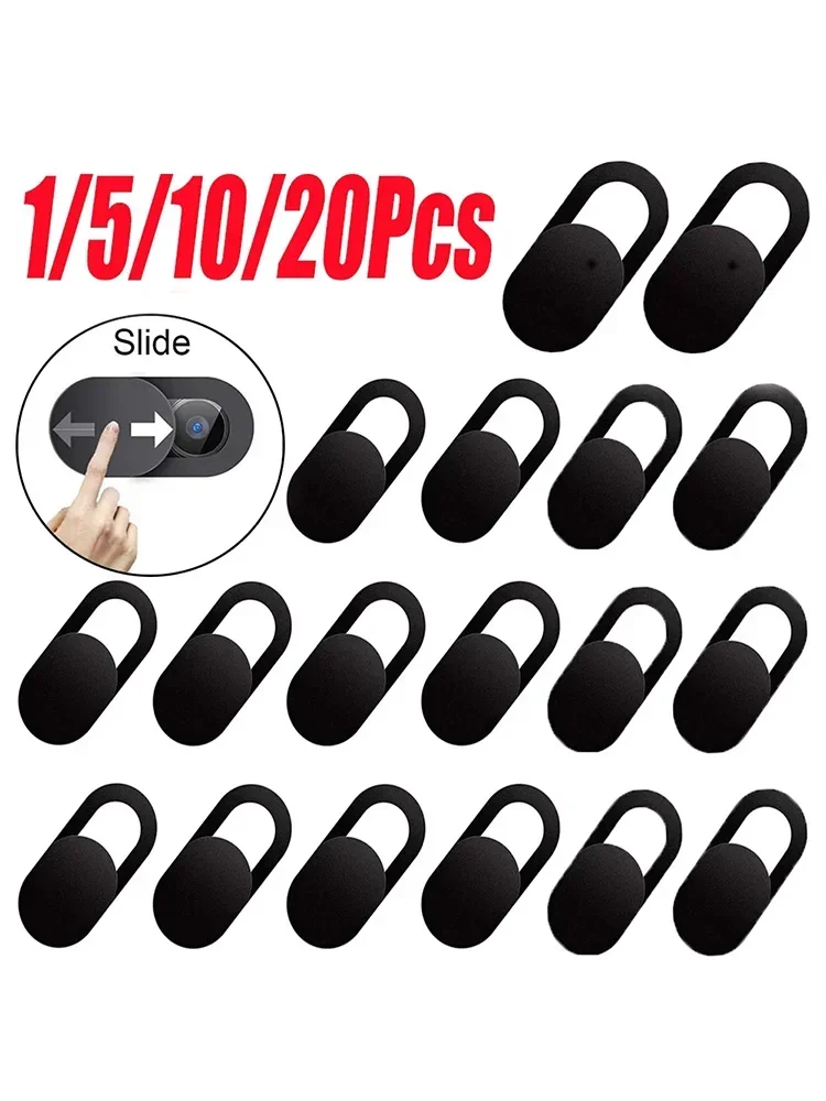 Couverture de caméra en plastique obturateur aimant curseur Webcam couverture pour IPad tablette Web ordinateur portable Pc caméra lentilles de téléphone portable autocollant de confidentialité