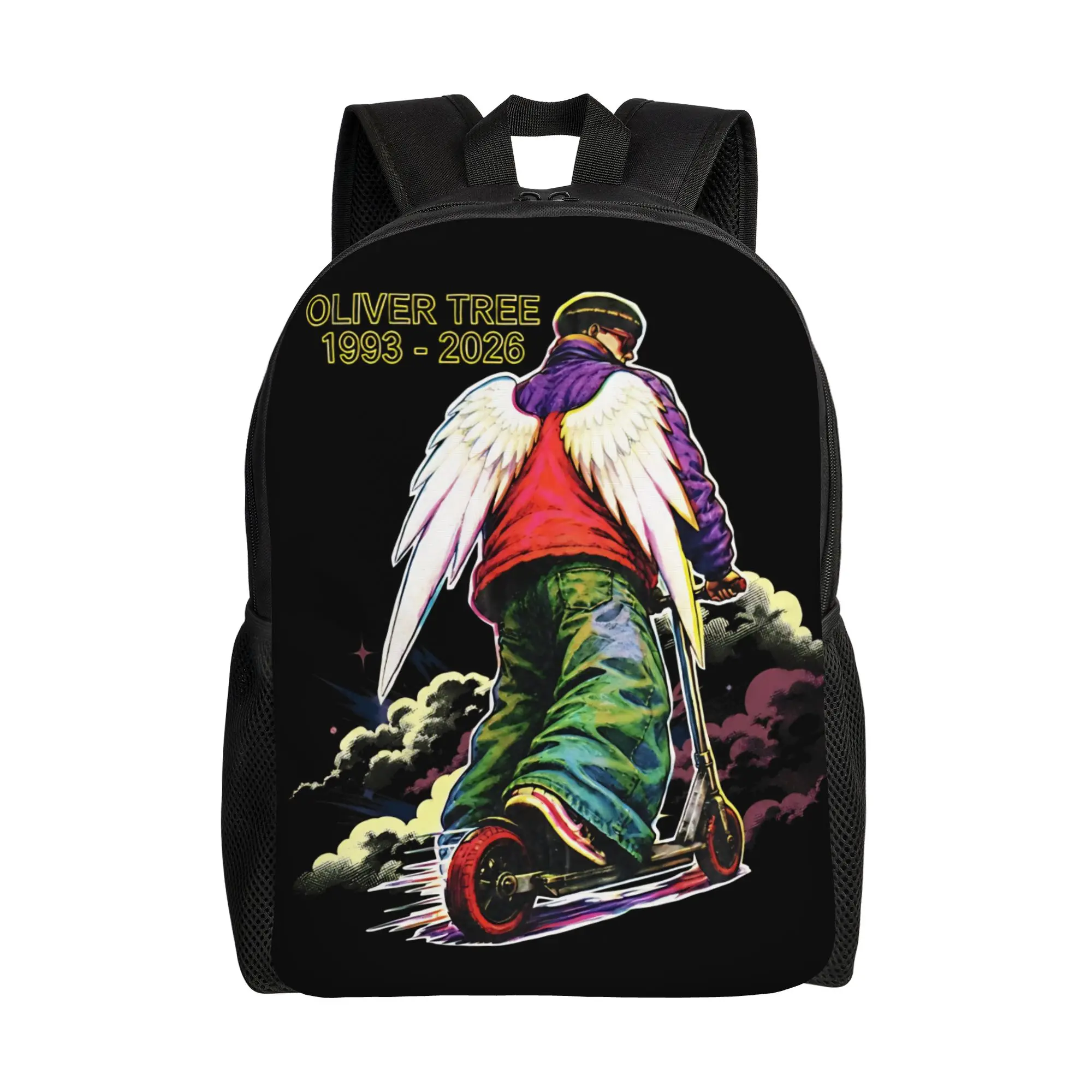 Oliver Tree Rest In Peace 1993 to 2026 Memorial Teenage Backpack with Pocket High School Daypack Laptop Computer Shoulder Bag