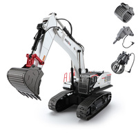 Huina 1594 22 Channels Large Remote Control Excavator 1/14 Electric Heavy Duty RC Excavator for Children Toys Model