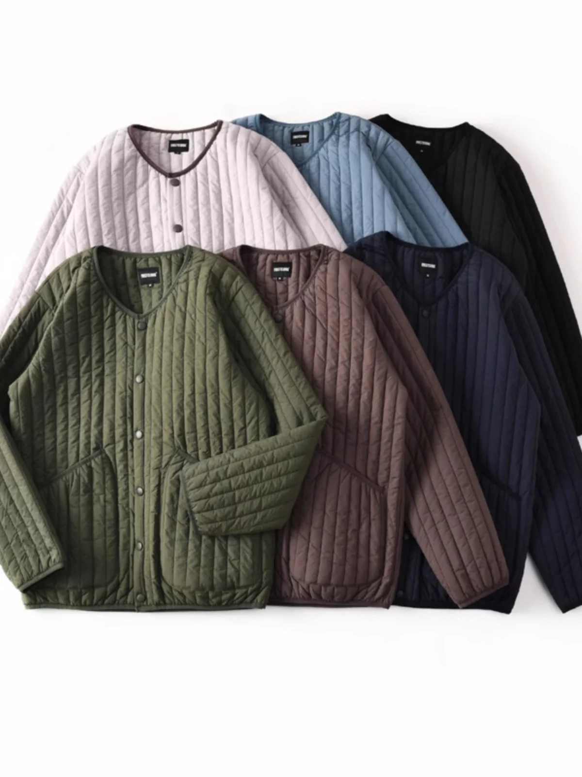 

Утепленная стеганая куртка унисекс из хлопка для пар, осенне-зимняя, в стиле ретро, легкая и теплая