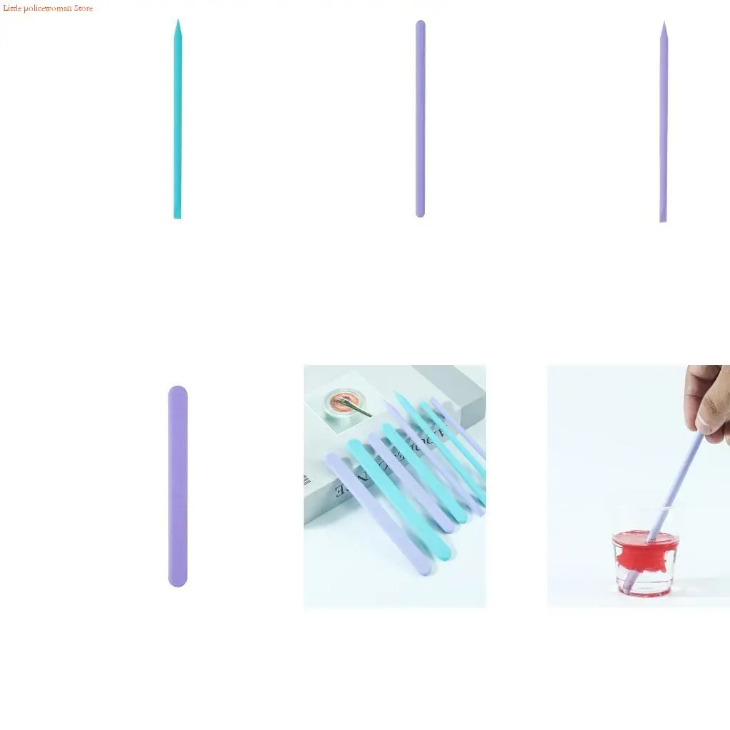 F92D DIY Crafts Jewelry Making Tools Makeup Mixing Sticks Silicone Stir Bars
