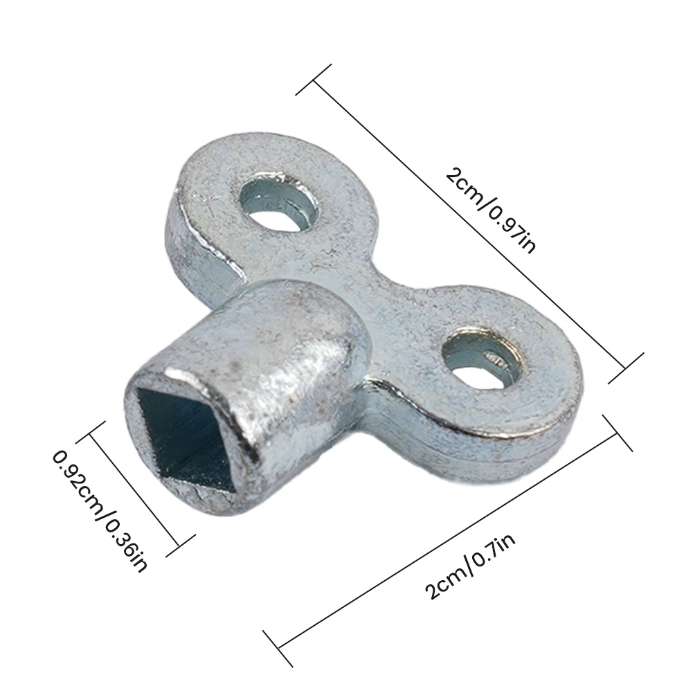 6PCS Zinc Alloy Radiator Wrench Kit 0.97X0.79X0.36in Heater Bleed Key Wrench Plumbing Bleeder Key Radiator Wrench