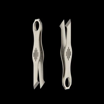 tweezers keychain Titanium Alloy Small Tweezers Multi Functional Keychain Pendant Outdoor Tool EDC