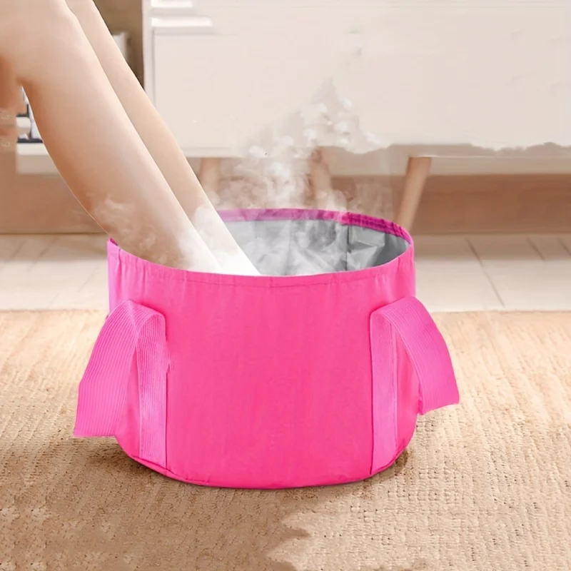 Portable foot soaking multifunctional Oxford cloth foldable bubble bag bucket foot bucket water basin beauty tool