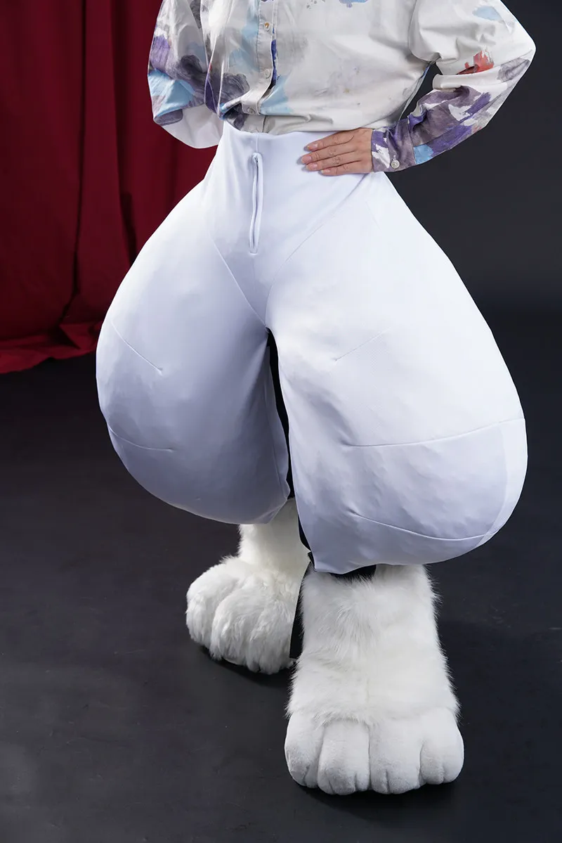 Fursuit Beast Suit Curved Legs Plus Size One-piece Filled Beast Suit Cosplay Costume Cloth Furry Leg Liner
