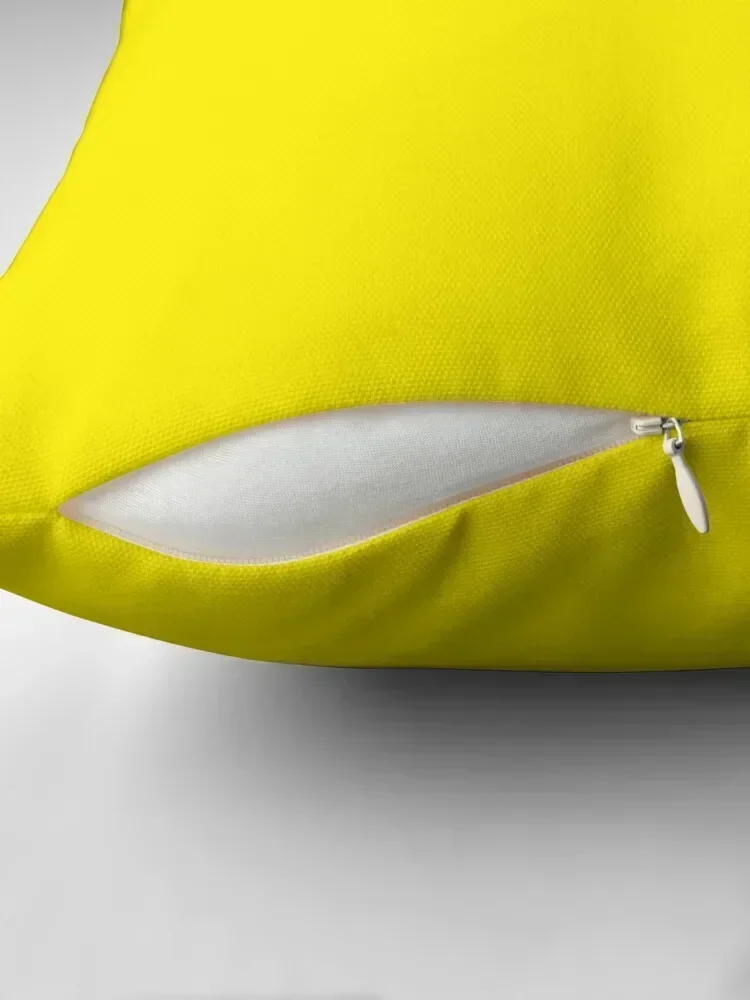 PLAIN SOLID YELLOW -YELLOW PROCESS - BY OZCUSHIONS Throw Pillow Pillowcases Couch Pillows pillow