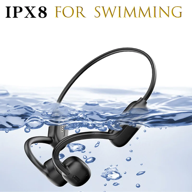 

For XIAOMI Swimming Bone Conduction Earphones Bluetooth Wireless IPX8 Waterproof 32GB MP3 Player Hifi Headphone with Mic Headset