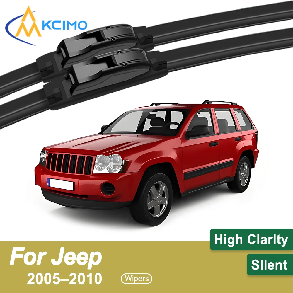 

Комплект из 2 щеток превосходного стеклоочистителя для Jeep Grand Cherokee WK 2005–2010 гг., всесезонные, прочные, тихие, для протирания, бесперебойная видимость