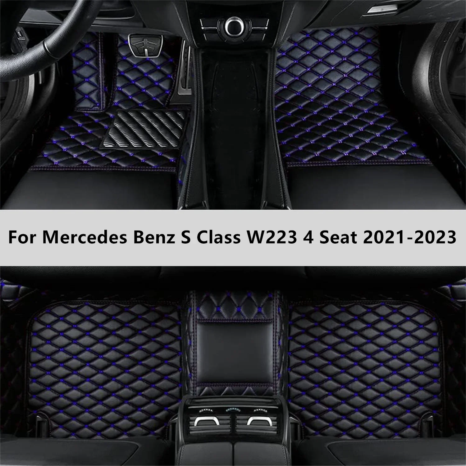 

Автомобильные коврики на заказ для Mercedes Benz S Class W223 4-местный 2021-2023 Коврик для автомобиля Аксессуары Аксессуары для интерьера