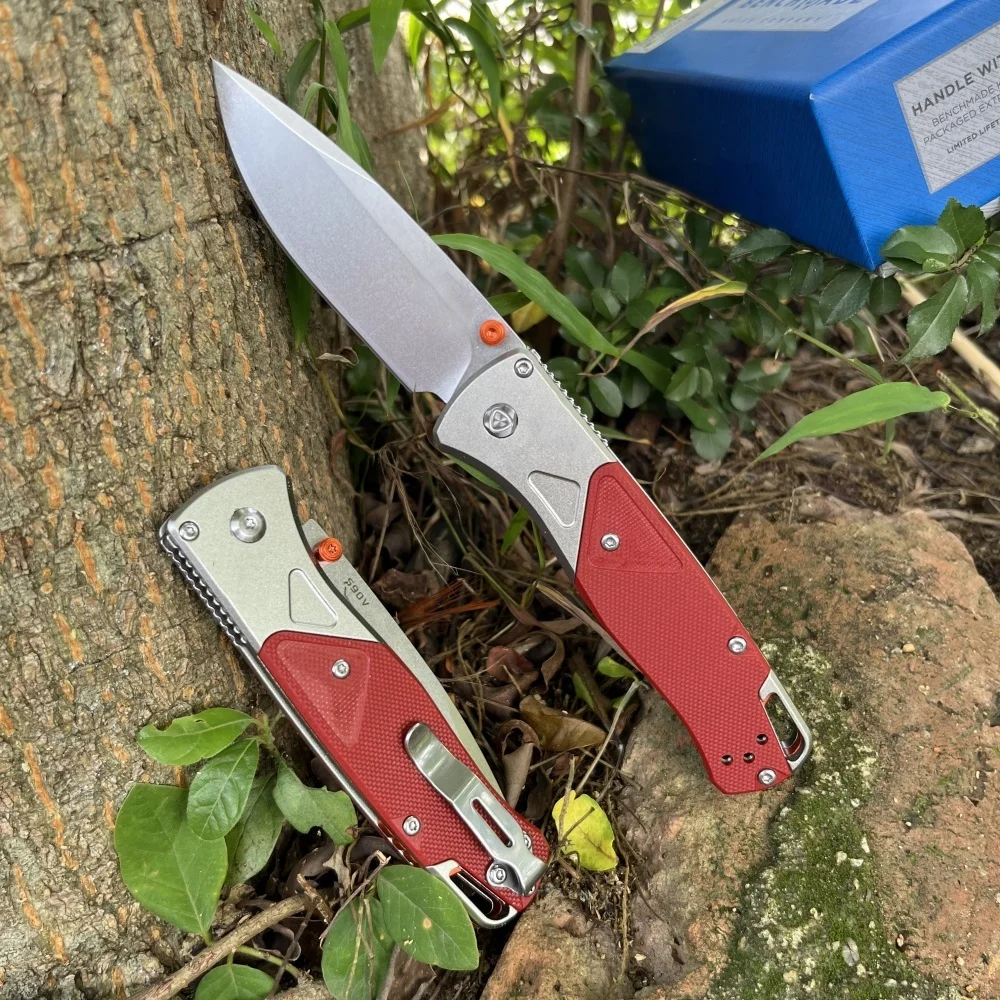 

BM535-9 Pocket Folding Knife G10 Handle D2 Blade Sharp Cutting Hunting Camping Knife Portable Self Defense Rescue Survival Knife