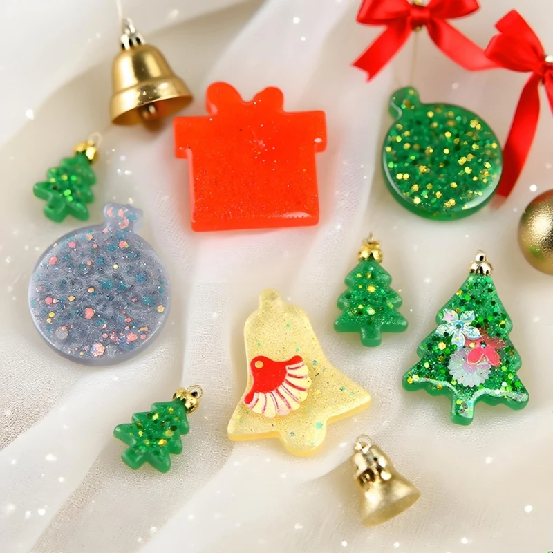 

Рождественская елка, фигурки, силиконовая текстура для украшений ручной работы, праздник E0BF