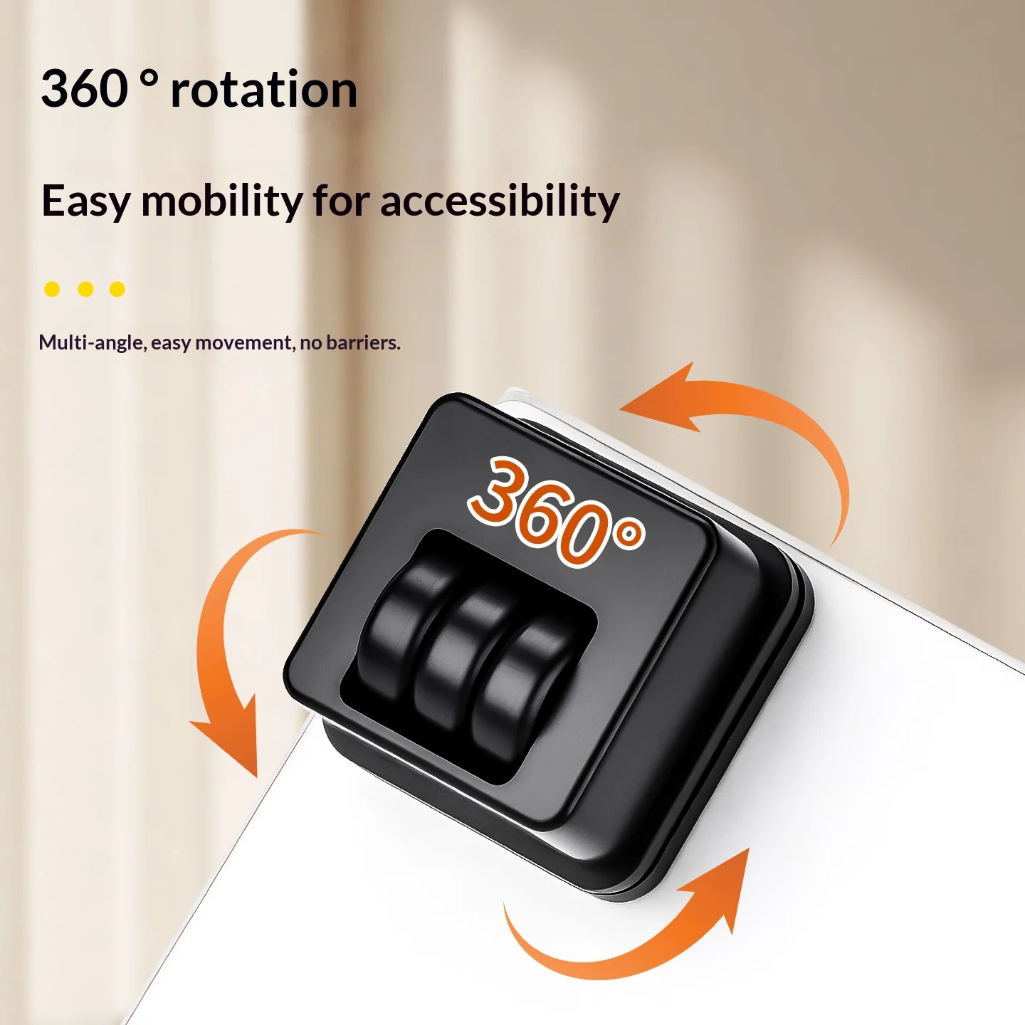 Apartments Must-have 4pcs Adjustable Foot Furniture Caster Strong Universal 360° Self for Home Adhesive Rotatable Leg Wheels
