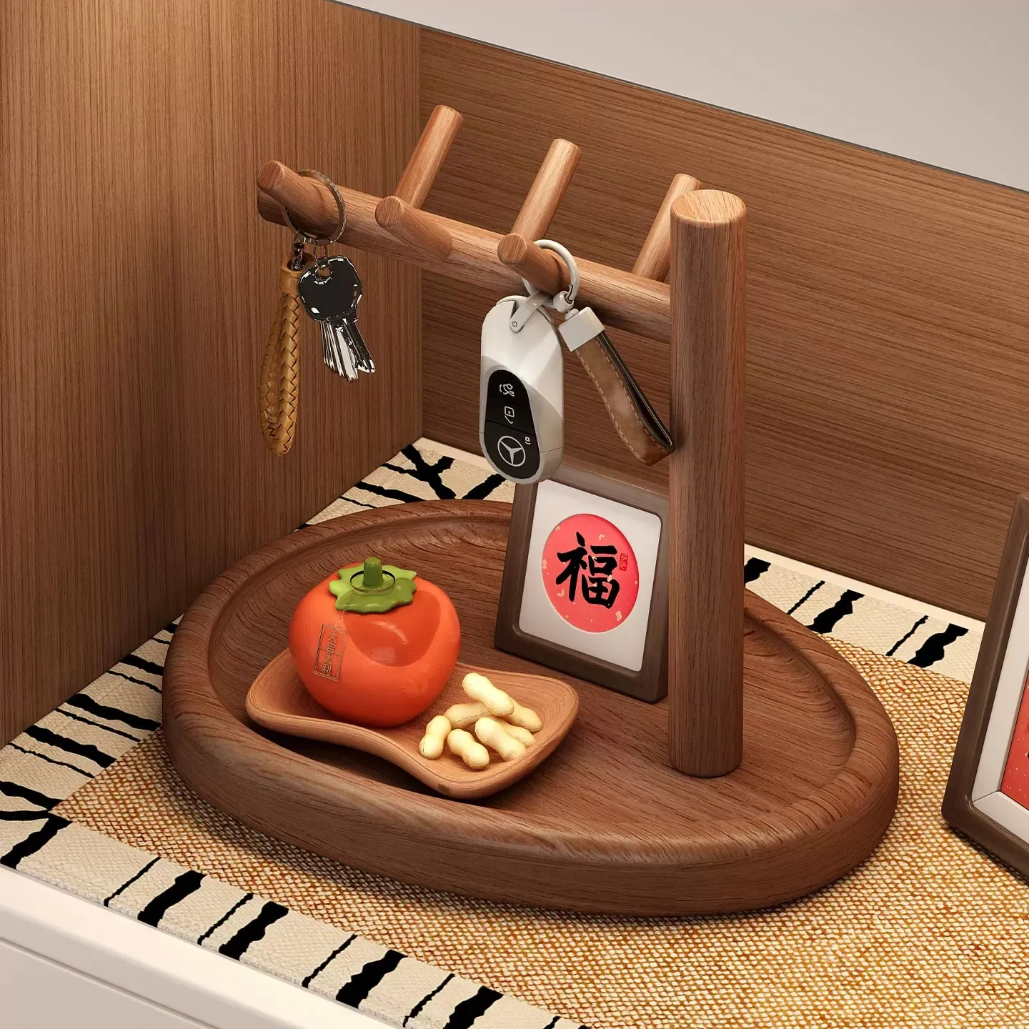 organisateur-de-cles-en-bois-veritable-petite-etagere-decorative-de-table-pour-hall-d'entree-support-pour-accessoires-de-decoration-interieure