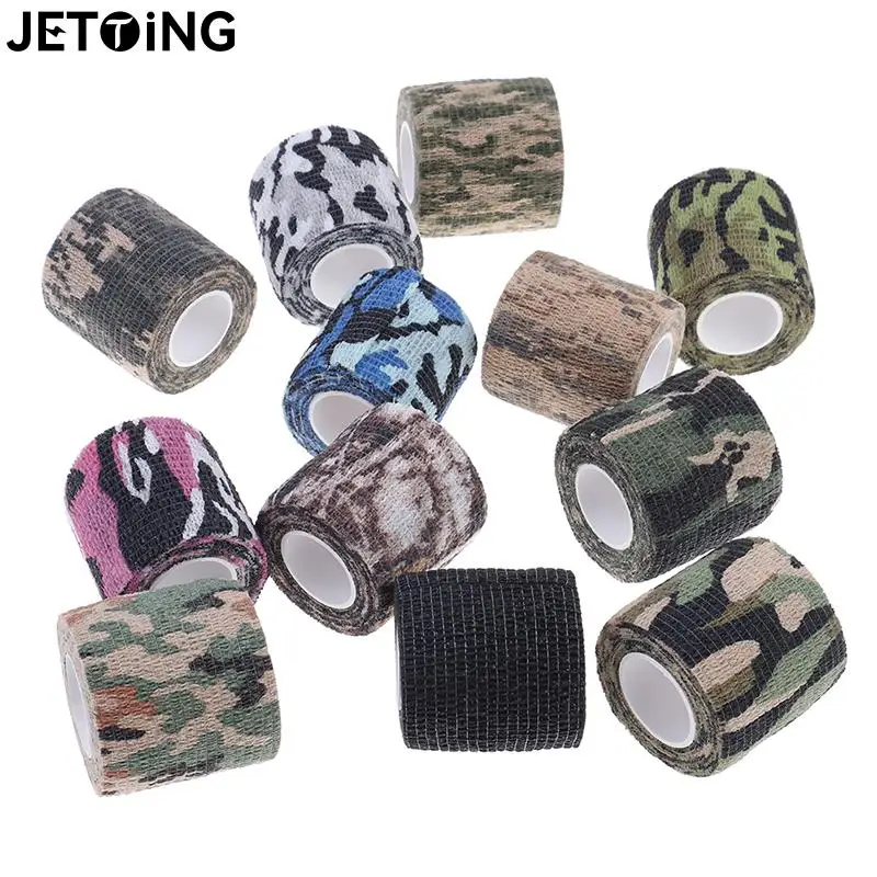 Durable Camo Outdoor Hunting Shooting Blind Wrap Camouflage Stealth Tape Waterproof Wrap 5cmx4.5m 12 Colors