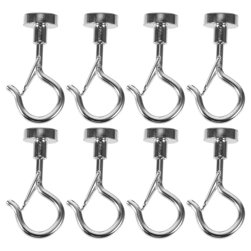 

8Pcs Magnetic Flowerpot Hooks Strong Multi-Use Planter Hangers for Hanging Plants Lanterns Lights Garden Hooks