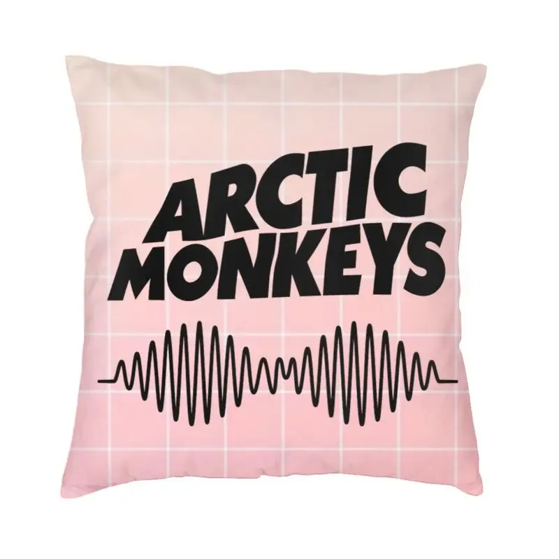 Arctics Monkeys Square Pillowcover Decoration Post Punk Revival Rock Band Cushion Cover Throw Pillow Car Double-sided Printing