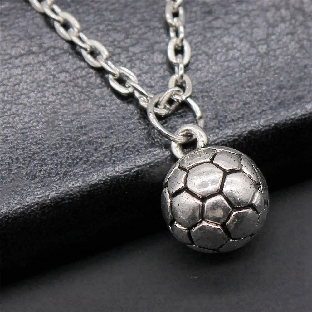 1pcs 3D Soccer Ball Woman Choker Diy Accessories Jewellery Making Supplies Supplies Chain Length 43+5cm