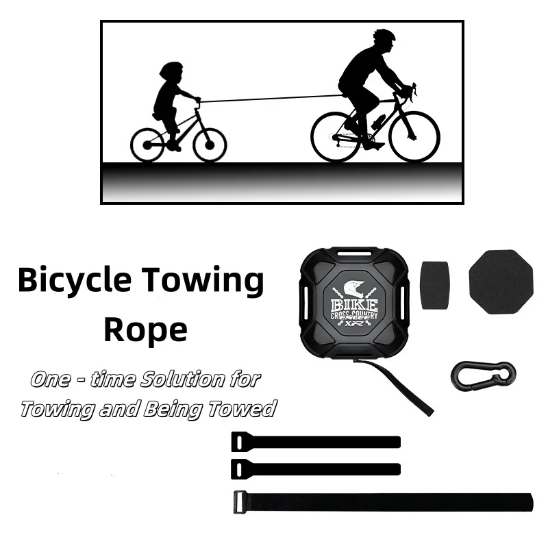 

ENLEE Auto-Retractable Bicycle Tow Rope, Towing Cable, Outdoor Cycling Safety Strap, Adjustable and Durable Bicycle Towing Syste