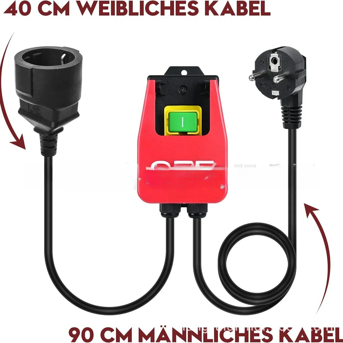 

220V Single EIN Appliance, Briidea Safety Switch, With Relay, Mechanical Switch