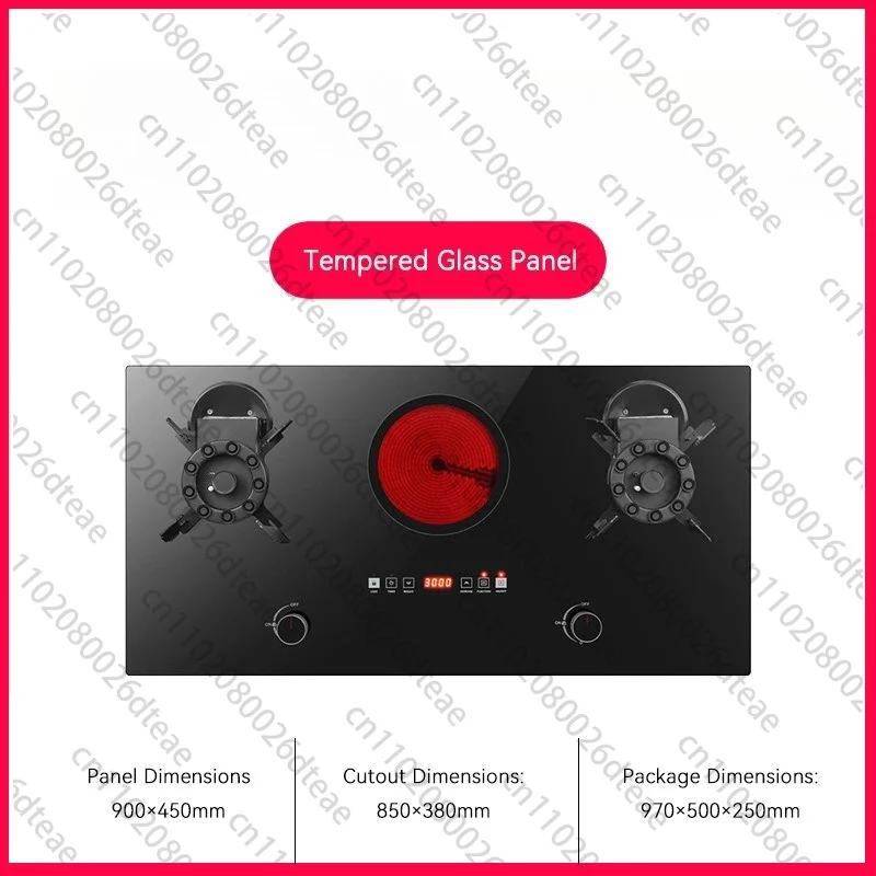 Built-In 5 Burner Gas And Electric Cooktop For Household Use Hob Stove For Industrial And Residential Use