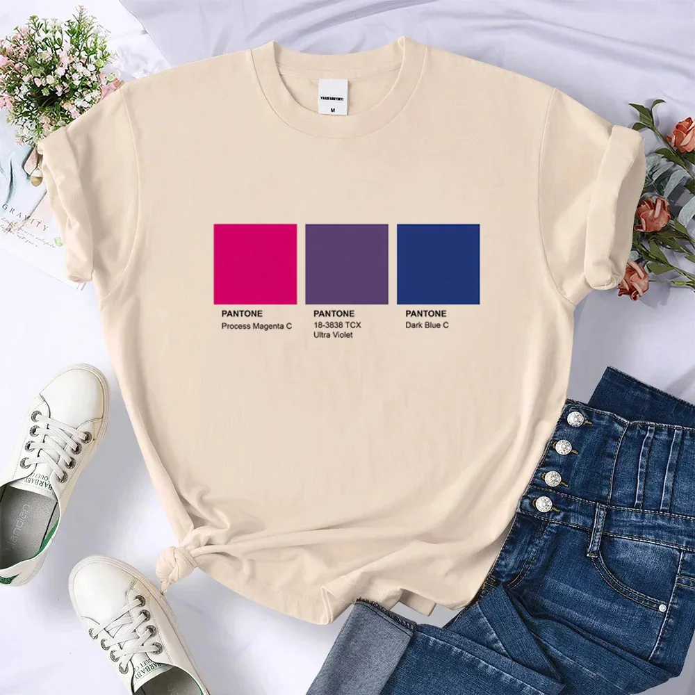 Bisexual tshirt women comic summer Japanese tshirt female funny 2000s clothes