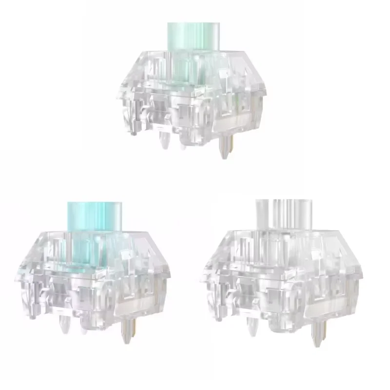 

Kailh Box Медуза PRO Механический переключатель клавиатуры 5 контактов Полностью прозрачный RGB Bixia Glaze Mengling Линейные тактильные аксессуары для ПК