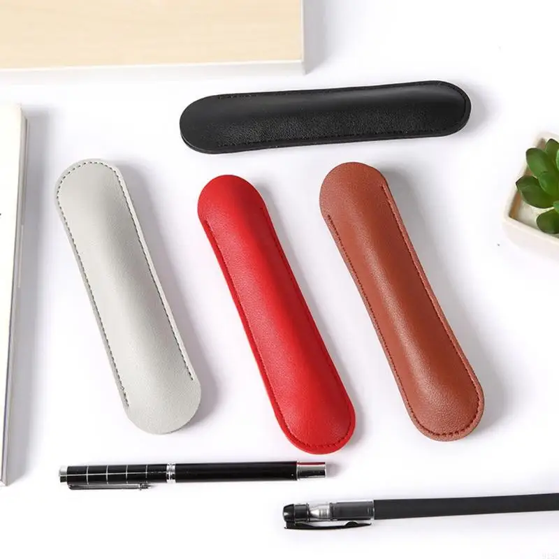 918c retro couro do plutônio caneta fonte titular bolso caneta manga mini assinatura caneta bolsa presente para estudantes