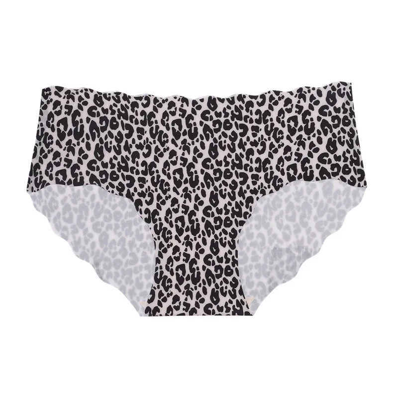 Seamless Print Underwear for Women Sexy Leopard Butterfly Briefs Female Ice Silk Panties Comfortable Lingerie S-XXL image 5
