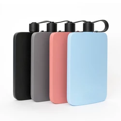 500ml Stainless Steel Thickened Hip Flask Portable 18oz Wine Bottle Personalized Outdoor Large Capacity Flat Water Bottle