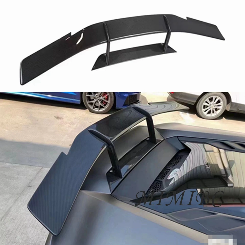 FOR Lamborghini Huracan LP580 LP610 EV0 2014 - 2020 Real Forged Carbon Fiber Car Rear Wing Trunk Lip Spoiler