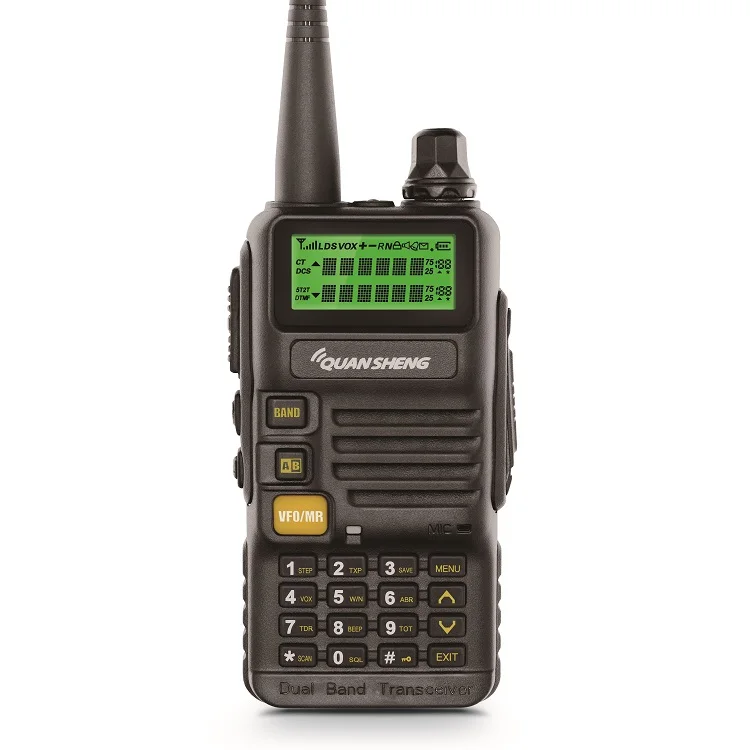 Quansheng UV-R50 Mobile Walkie Talkie Vhf Uhf Dual Band Radio 5W Comunicador Hf Transceiver UV-R50 uv5r