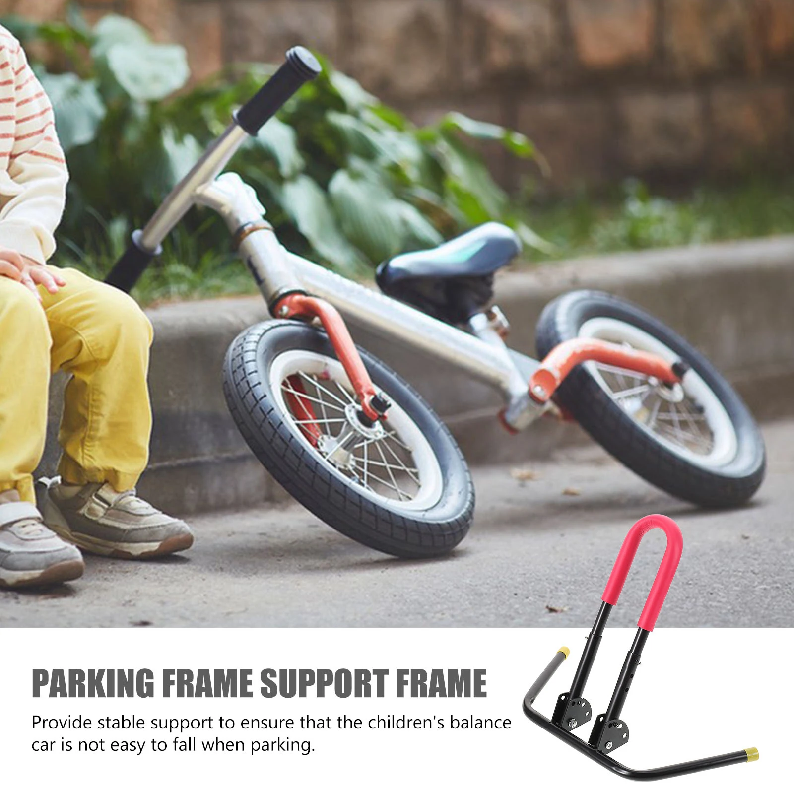 

Indoor Bike Floor Rack Metal Stand Garage Storage Bicycle Parking Holder for Kids Mountain Road Bikes Bike Rack Fits Both Models