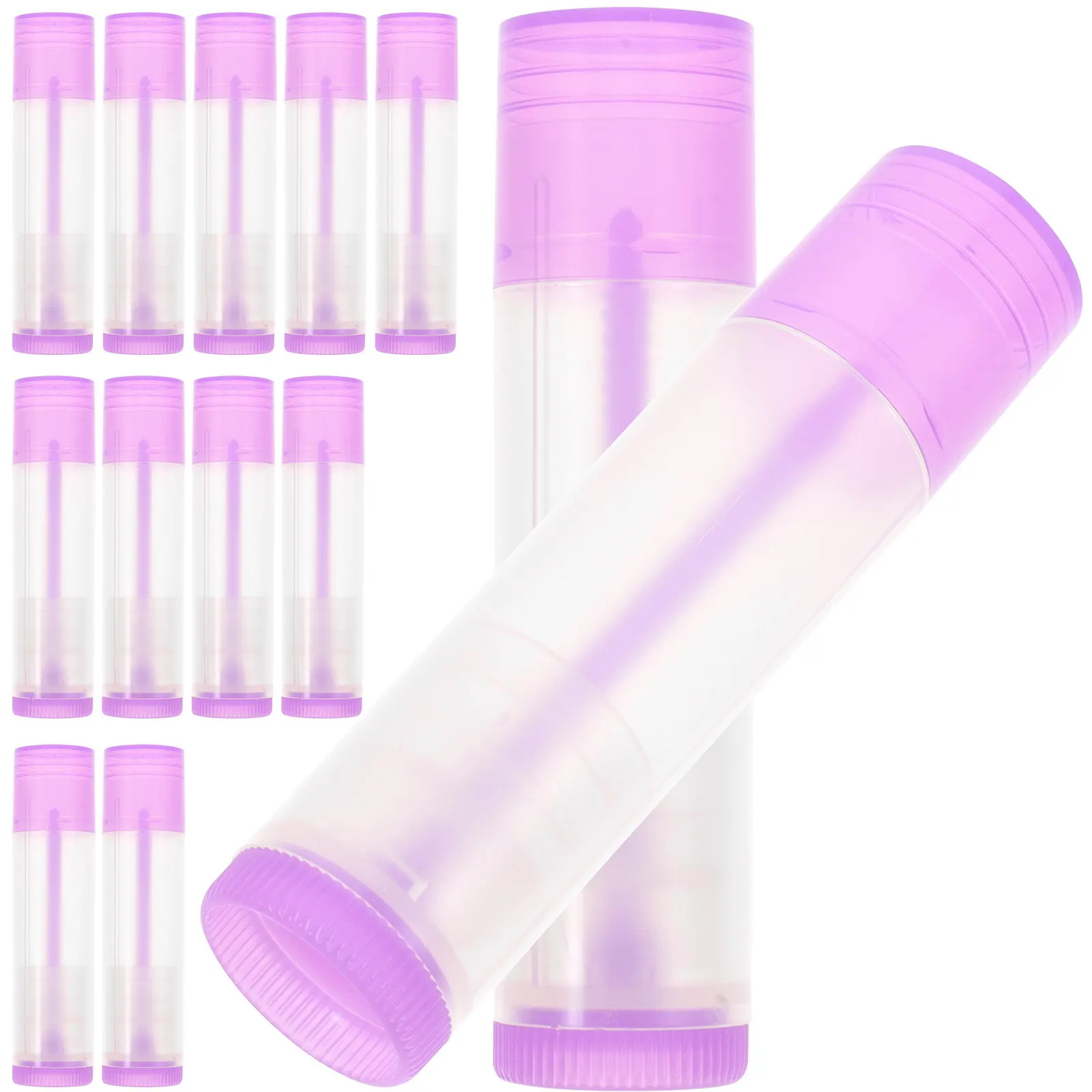 

30Pcs Lip Balm Containers Empty Lipstick Tubes DIY Refillable Portable Travel Tube PP Material Stylish Mini Lip Gloss