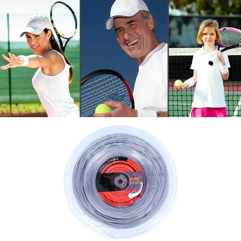 Tennis Racket String 656 Ft Stable String 16G/1.35mm String For Outdoor Sports Enhance Hitting Experience Tennis Accessory