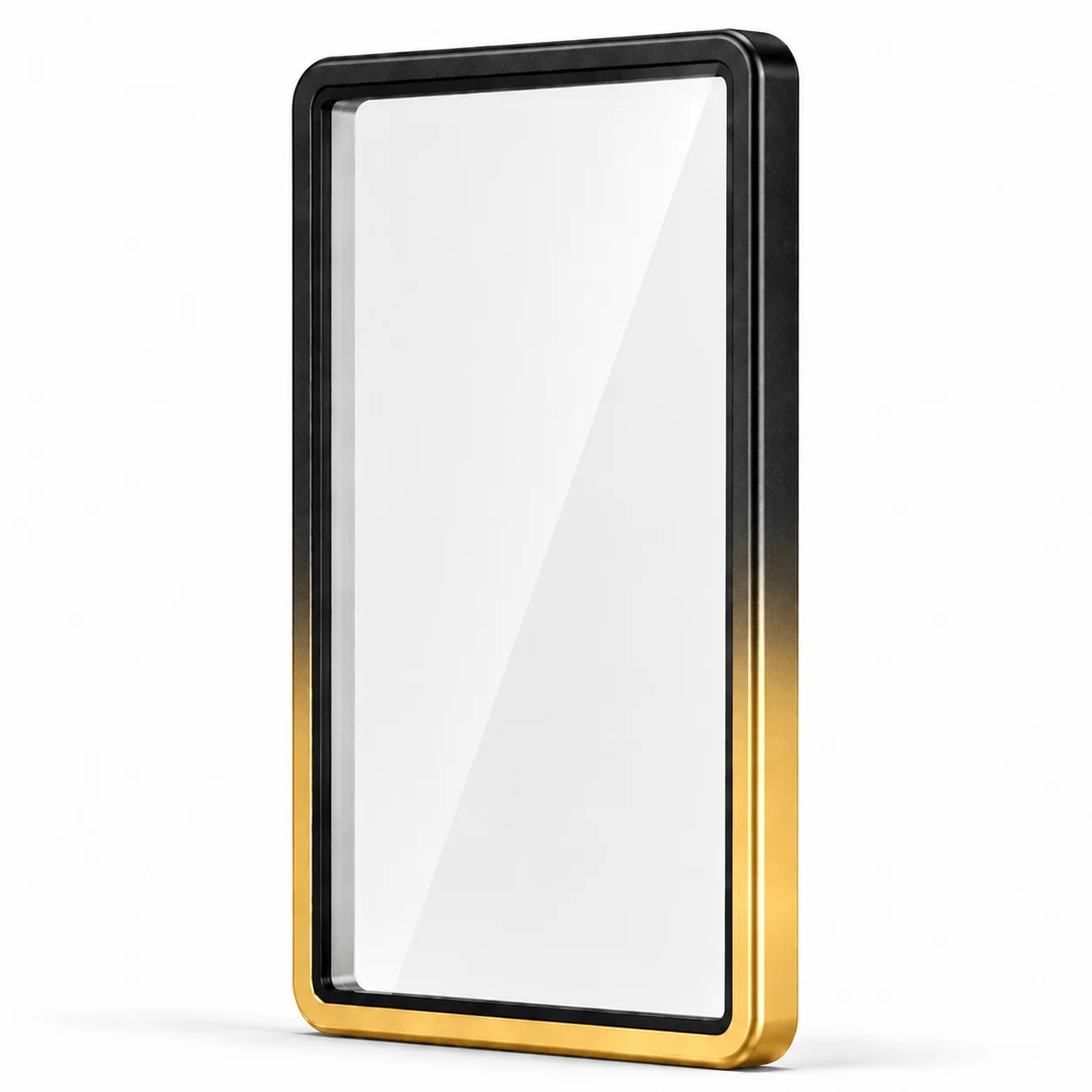 For PSA 35PT Gradient Metal Graded Card Case Magnetic Tempered Glass Slab Protector Anti-Collision Collectible Card Display