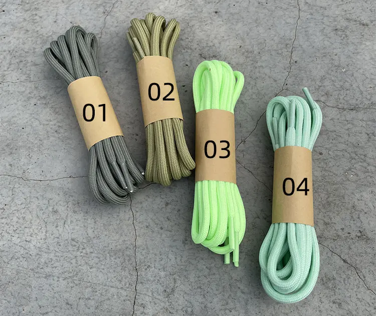 2026 Neue 100/120/140cm Grüne Runde Schnürsenkel für Schuhe, Schnürsenkel für Sneaker & Stiefel, Geeignet für Damen und Herren für Y350 – Detail 2