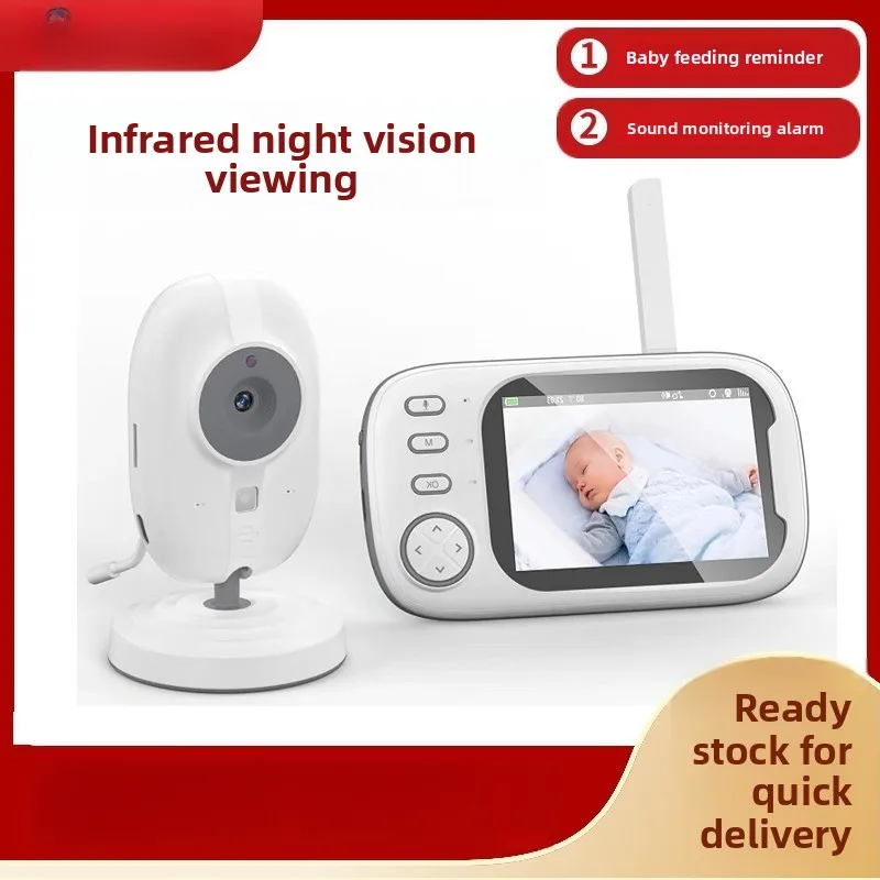 ABM600 3.5-inch Real-time Video Caregiver Baby Monitor Upgraded Camera